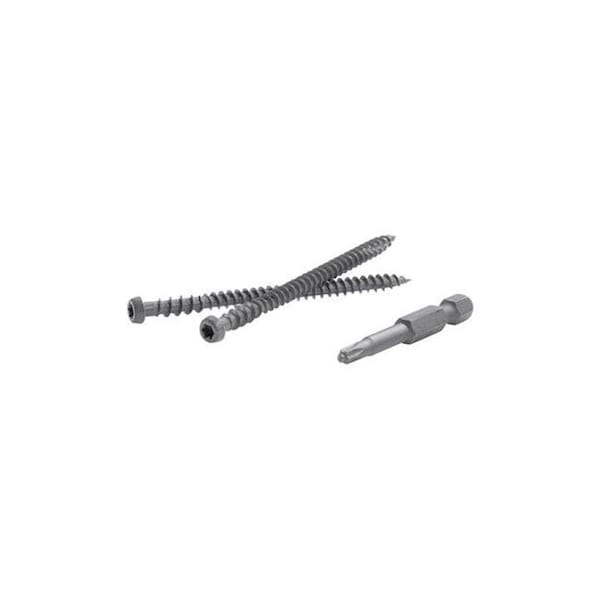 Fastenmaster Fastenmaster 5000245 TrapEase 2.5 in. Torx TTAP Star Head Zinc Carbon Steel Composite Deck Screws; Spiced Rum - 75 Per Box 5000245 - main